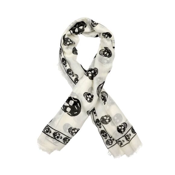 Skull Silk Scarf - Picture 1 of 5